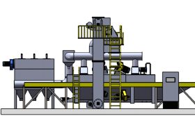 鋁模板拋丸機